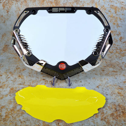 SPP BMX Racing Expert / Black/Chrome SPP 7 PC Expert High Density PP Number Plate System