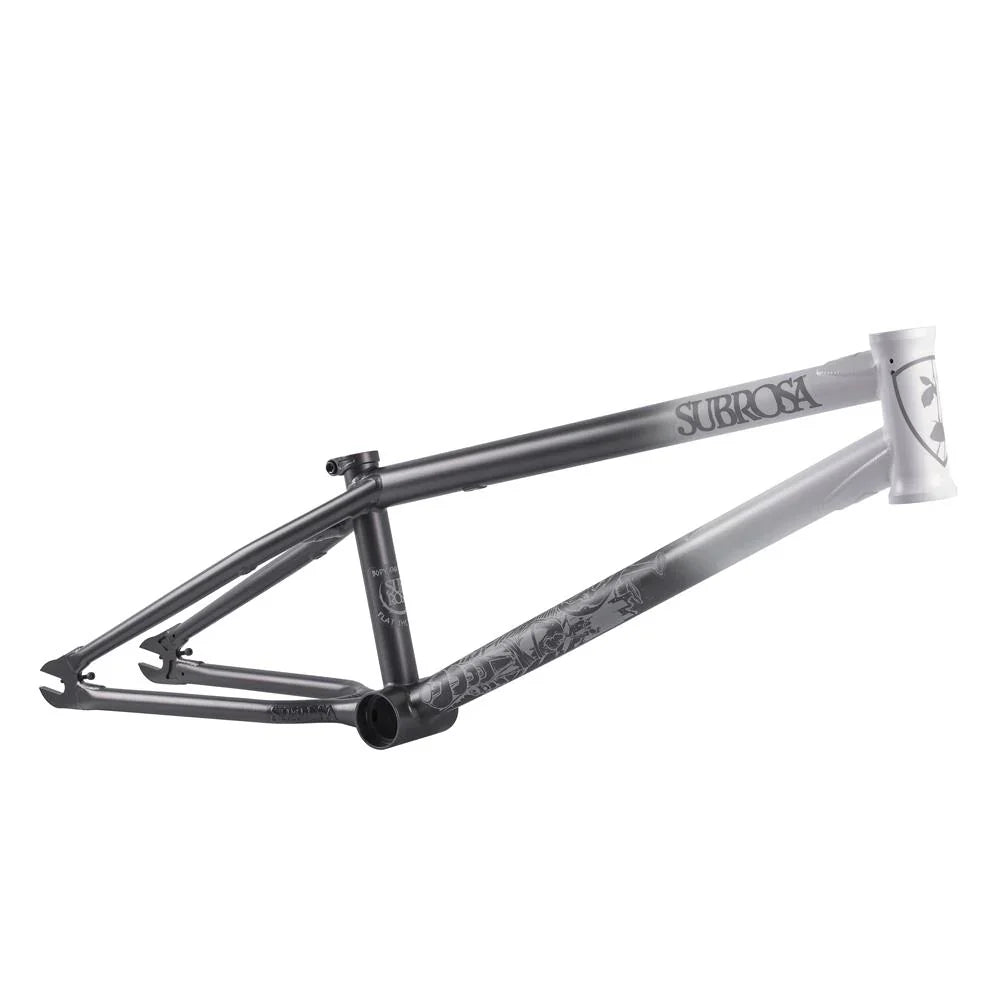 Subrosa BMX Flatland Subrosa Body Snatcher Flatland Frame Matte White / Silver Fade