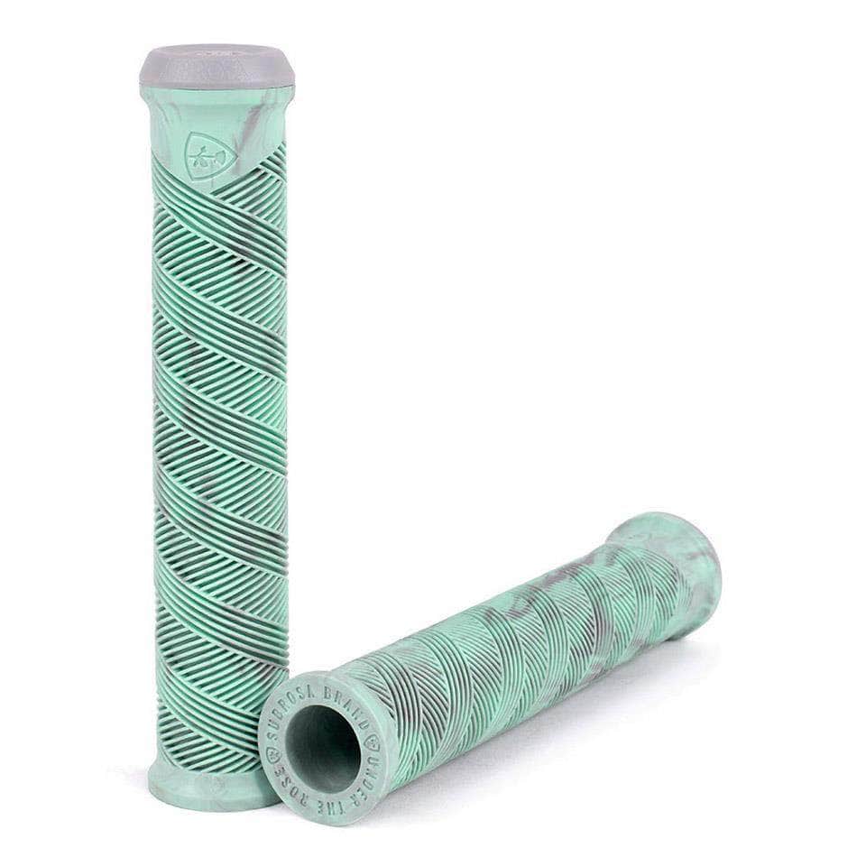 Subrosa BMX Parts Teal Drip Subrosa Dialed Flangeless DCR Grips