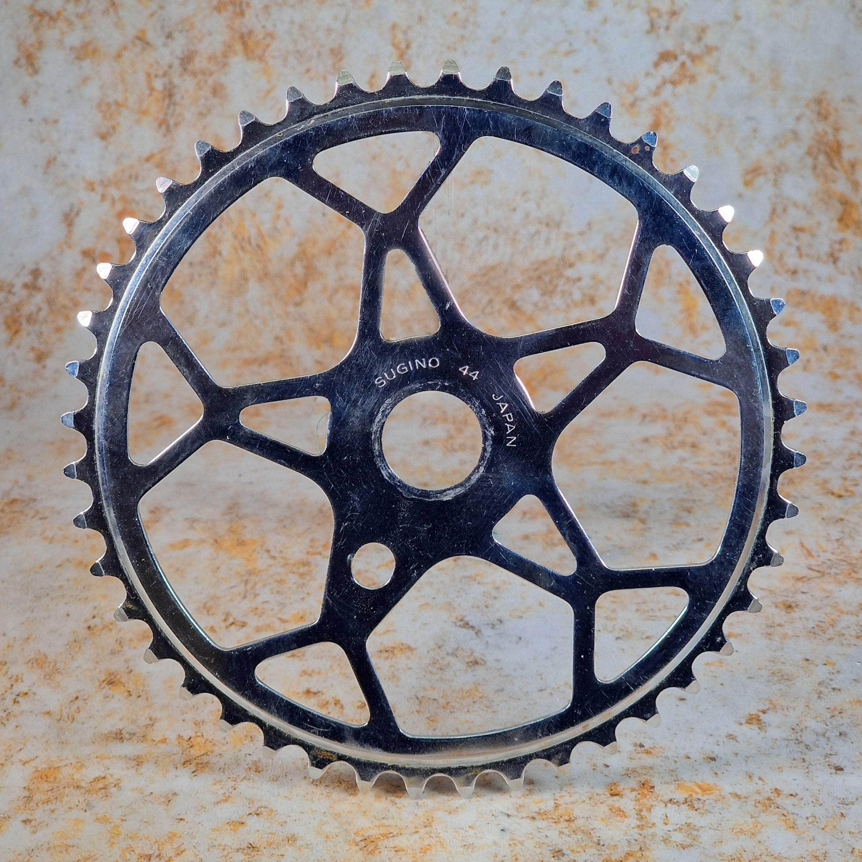 Sugino 44T Old School BMX Sprocket Chrome Used Survivor | Alans BMX
