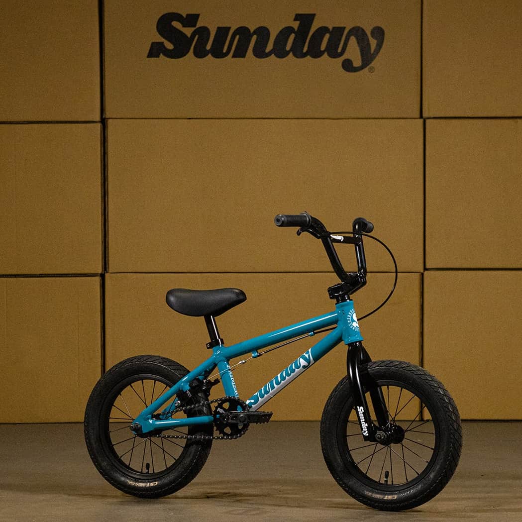 Sunday BMX Bikes Gloss Marine Blue Sunday Aluminium Primer 14 Inch Bike Gloss Marine Blue