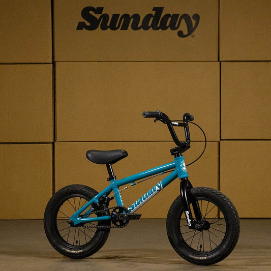 Sunday BMX Bikes Gloss Marine Blue Sunday Aluminium Primer 14 Inch Bike Gloss Marine Blue