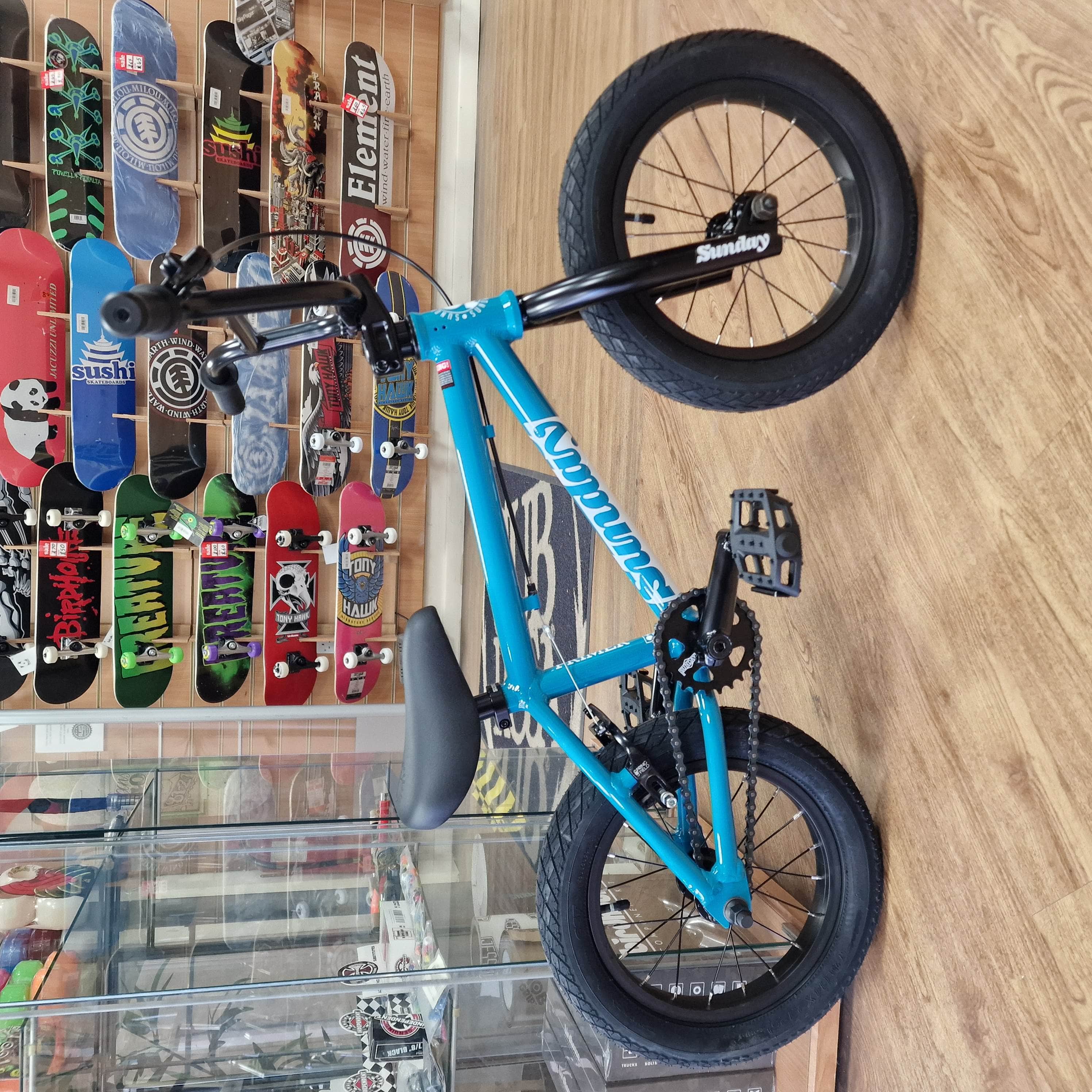 Sunday Aluminium Primer 14 Inch Bike Gloss Marine Blue | Alans BMX