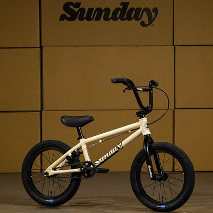 Sunday BMX Bikes Gloss Classic White Sunday Aluminium Primer 16 Inch Bike Gloss Classic White