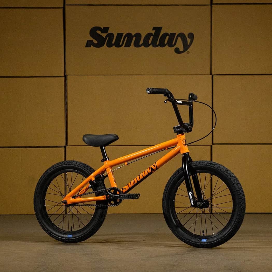 Sunday BMX Bikes Gloss Orange Soda Sunday Aluminium Primer 18 Inch Bike Gloss Orange Soda