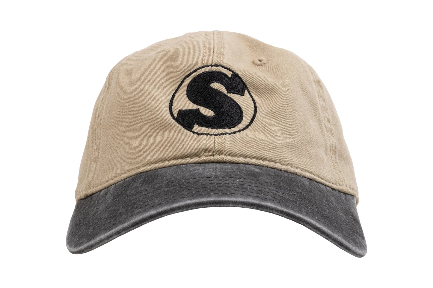 Sunday Clothing & Shoes Tan / Black Sunday Badge 6-Panel Unconstructed Cap Tan / Black