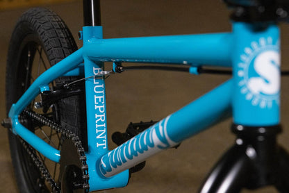 Sunday BMX Bikes Gloss Ocean Blue Sunday Blueprint 16 Inch Bike Gloss Ocean Blue