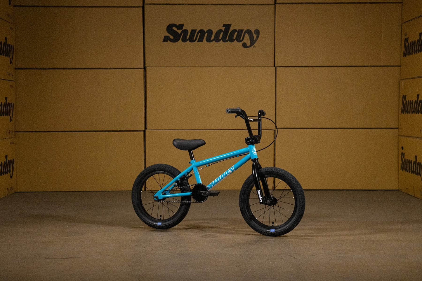 Sunday BMX Bikes Gloss Ocean Blue Sunday Blueprint 16 Inch Bike Gloss Ocean Blue