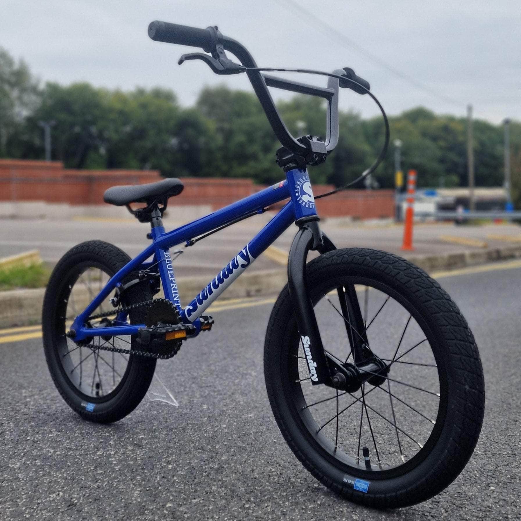 Sunday Blueprint 16 Inch Kids BMX Bike Gloss Sunday Blue | Alans BMX