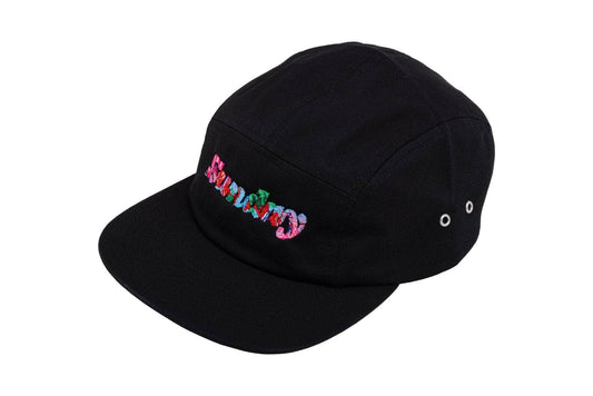 Sunday Clothing & Shoes Black Sunday Classy Scribble 5-Panel Cap Black