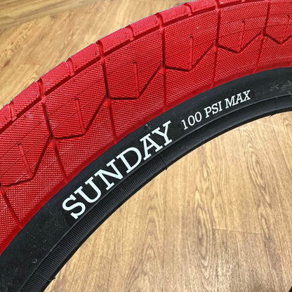 Sunday BMX Parts Red / 20 x 2.40 Sunday Current V2 2.40" Tyre