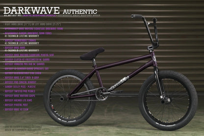 Sunday BMX Bikes Matte Midnight Purple / 21 / RHD Sunday Darkwave FC Bike 21" RHD Raiford Matte Midnight Purple