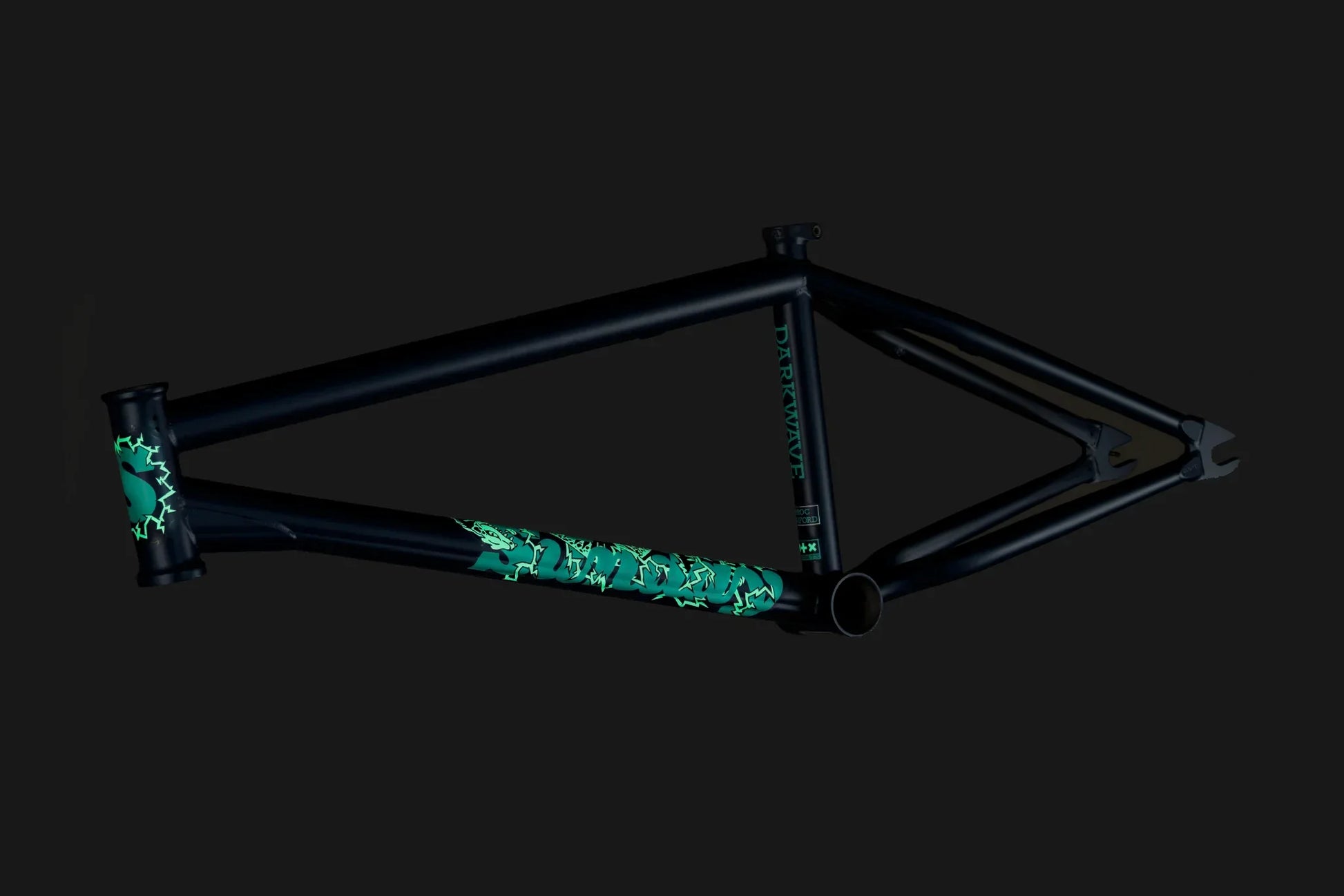 Sunday BMX Parts Sunday Darkwave Frame Matte Midnight Blue w/ Green Eel Stickers