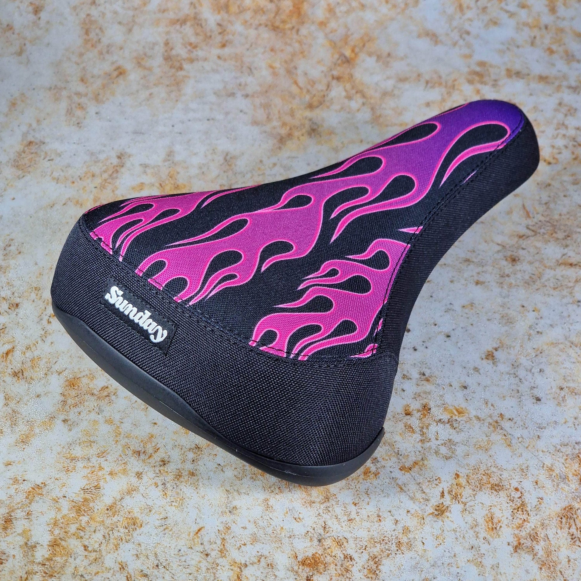 Sunday BMX Parts Black Sunday Flames Railed Cruise Seat