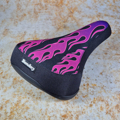 Sunday BMX Parts Black Sunday Flames Railed Cruise Seat