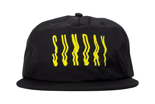 Sunday Clothing & Shoes Black Sunday High Wave Nylon Snapback Cap Black