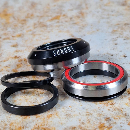 Sunday BMX Parts Black Sunday Low Stack Integrated Headset