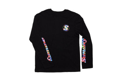 Sunday Clothing & Shoes Sunday Scribble Long Sleeve Shirt Black