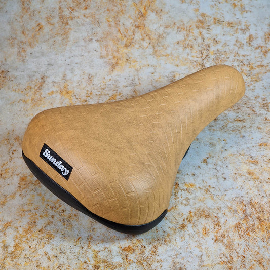 Sunday BMX Parts Brown Sunday Silva Brick Railed Cruiser Seat Brown