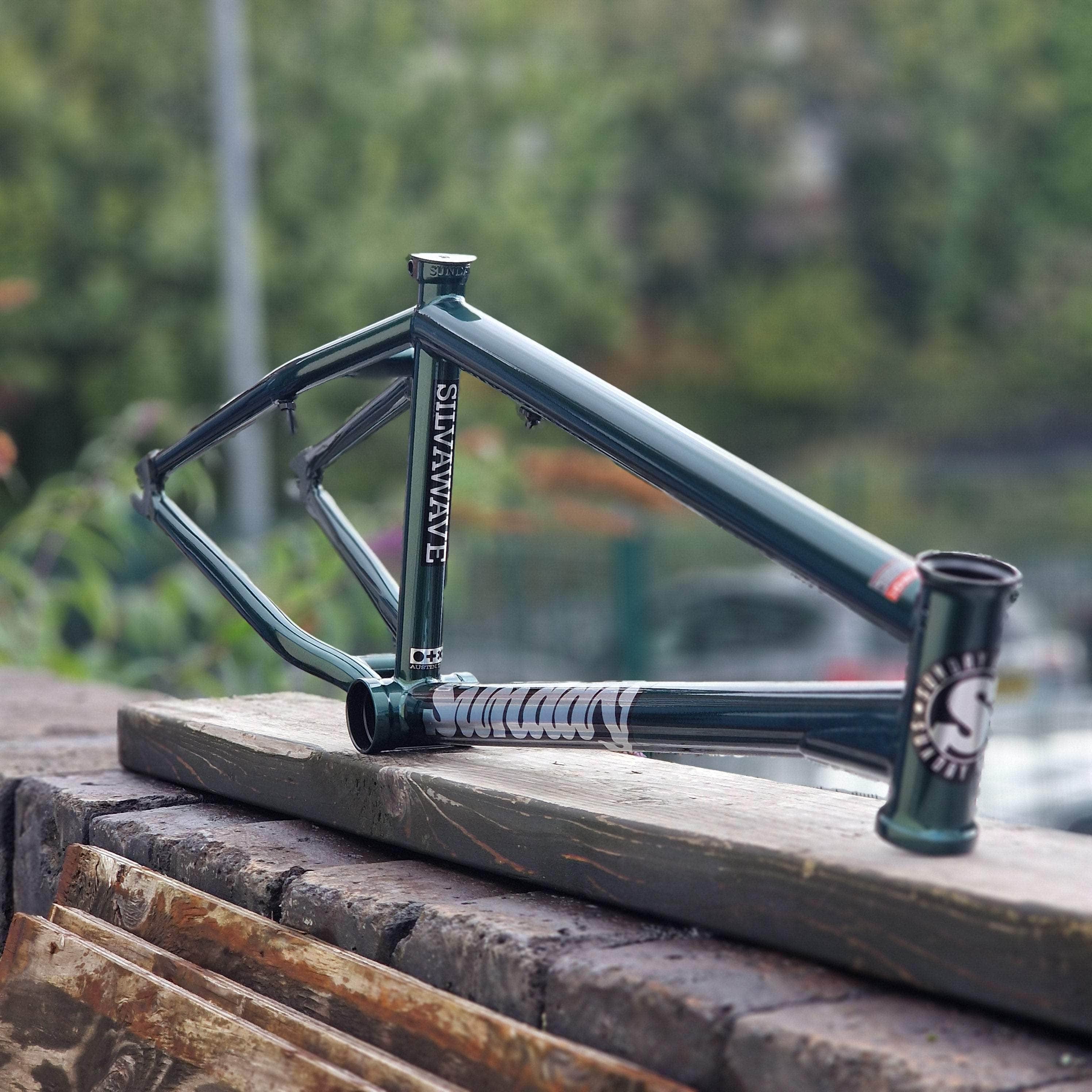 Sunday Silvawave BMX Frame Metallic Seaweed Green | Alans BMX