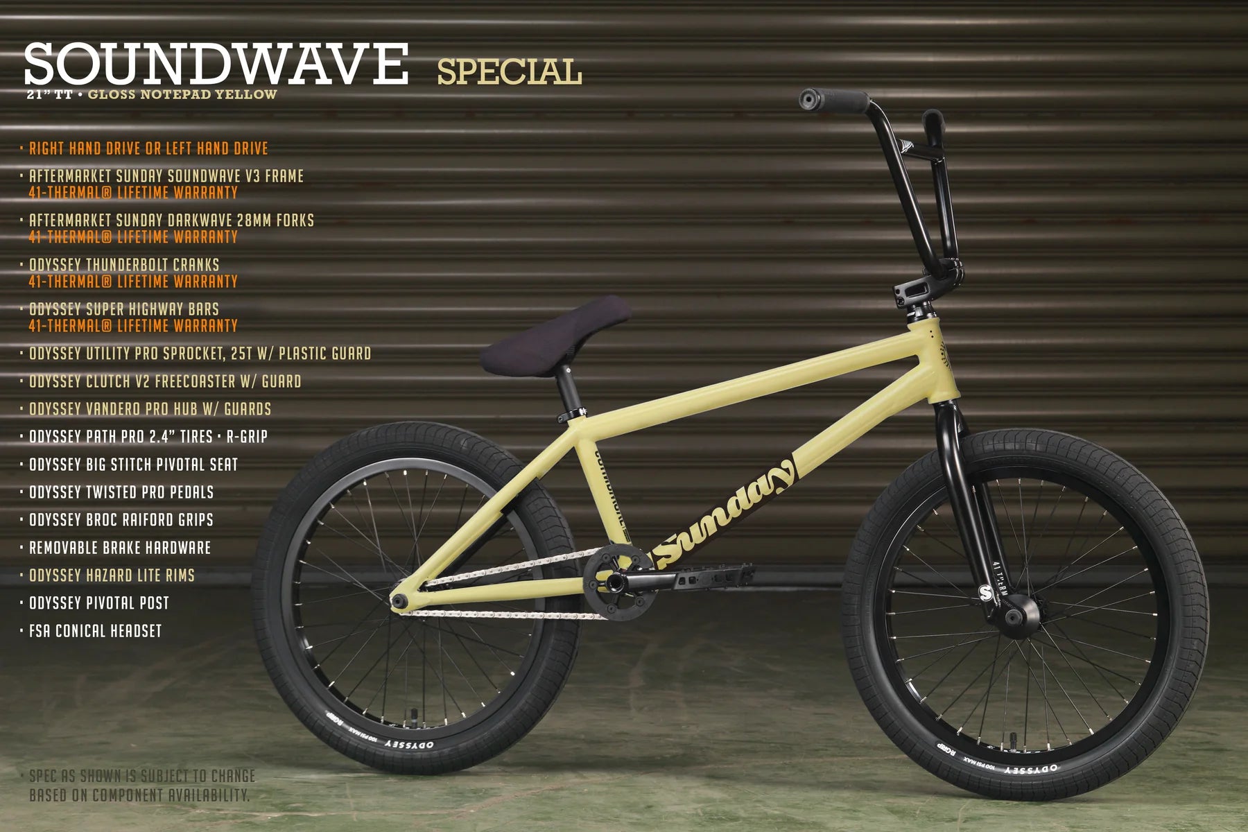 Custom sunday bmx online