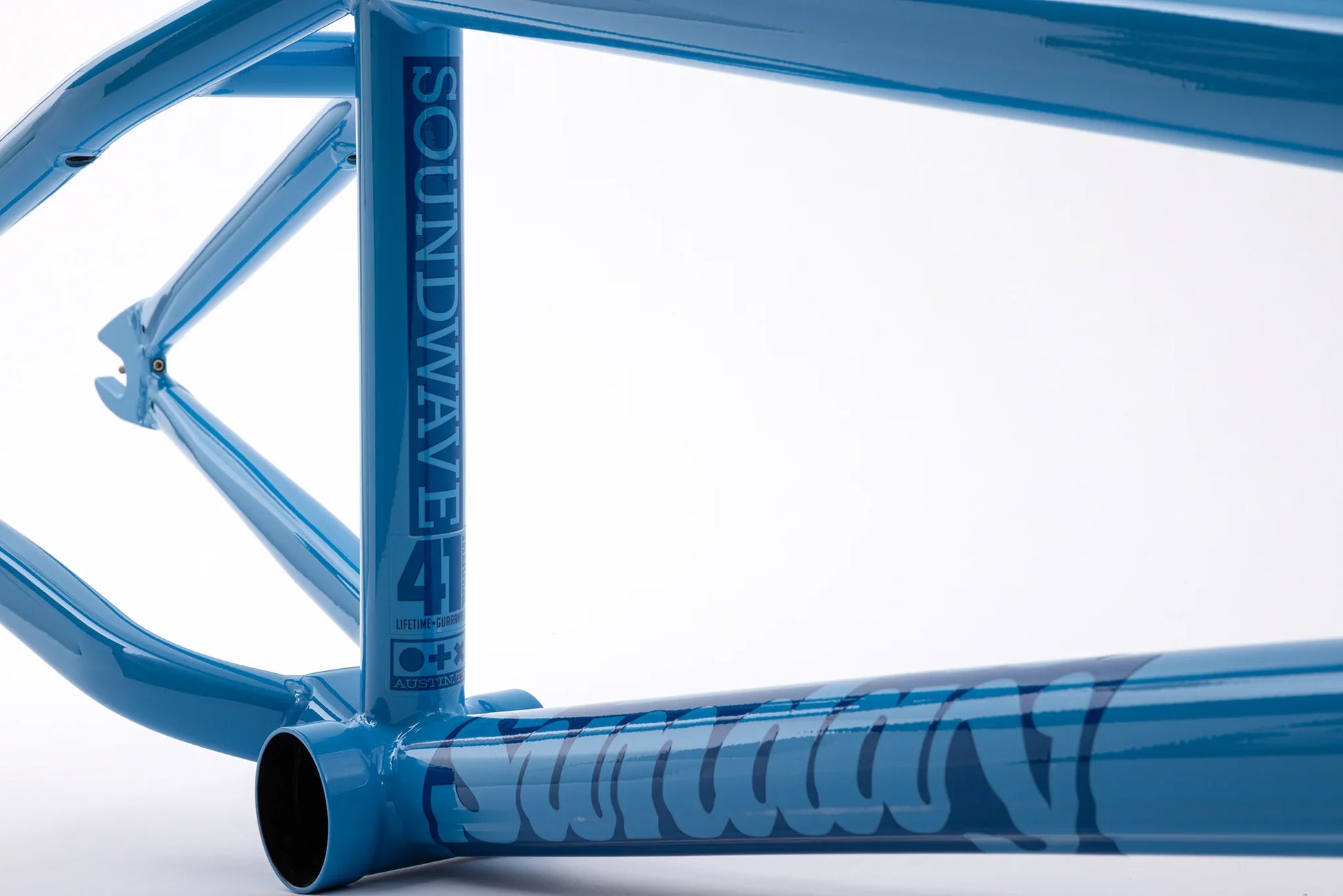 Sunday BMX Parts Sunday Soundwave v3 Frame Gloss Lichen Blue with Blue Decals