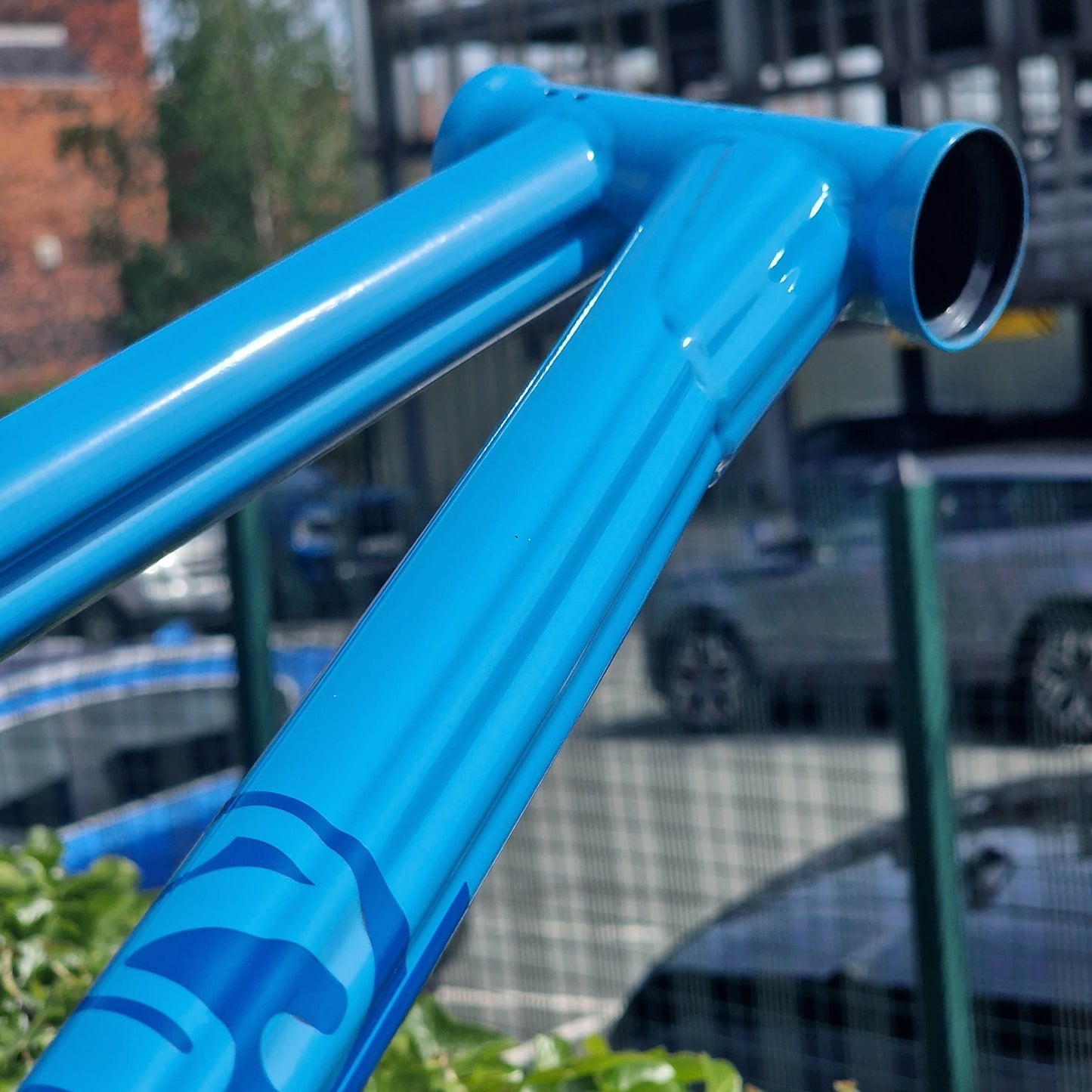 Sunday BMX Parts Sunday Soundwave v3 Frame Gloss Lichen Blue with Blue Decals