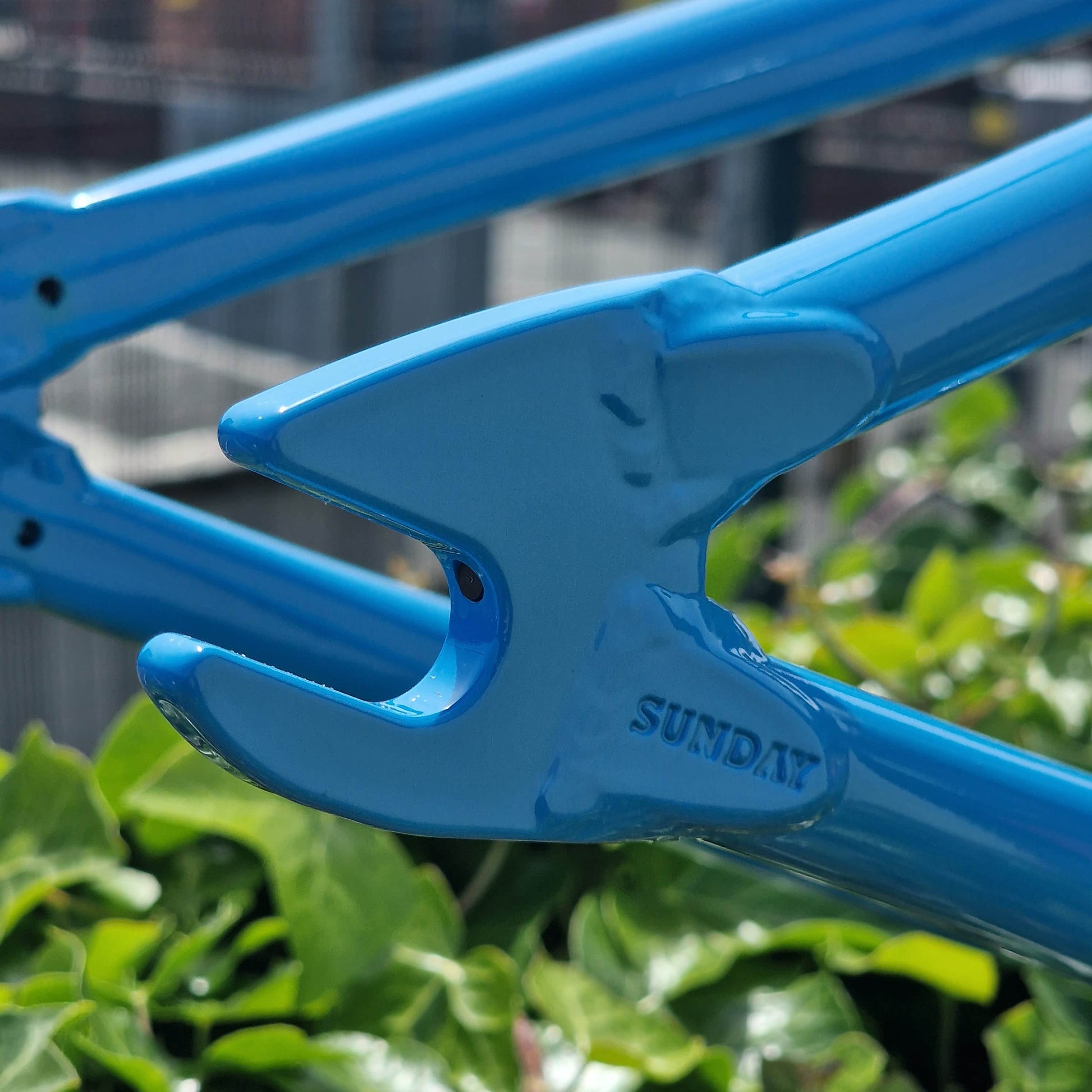 Sunday BMX Parts Sunday Soundwave v3 Frame Gloss Lichen Blue with Blue Decals