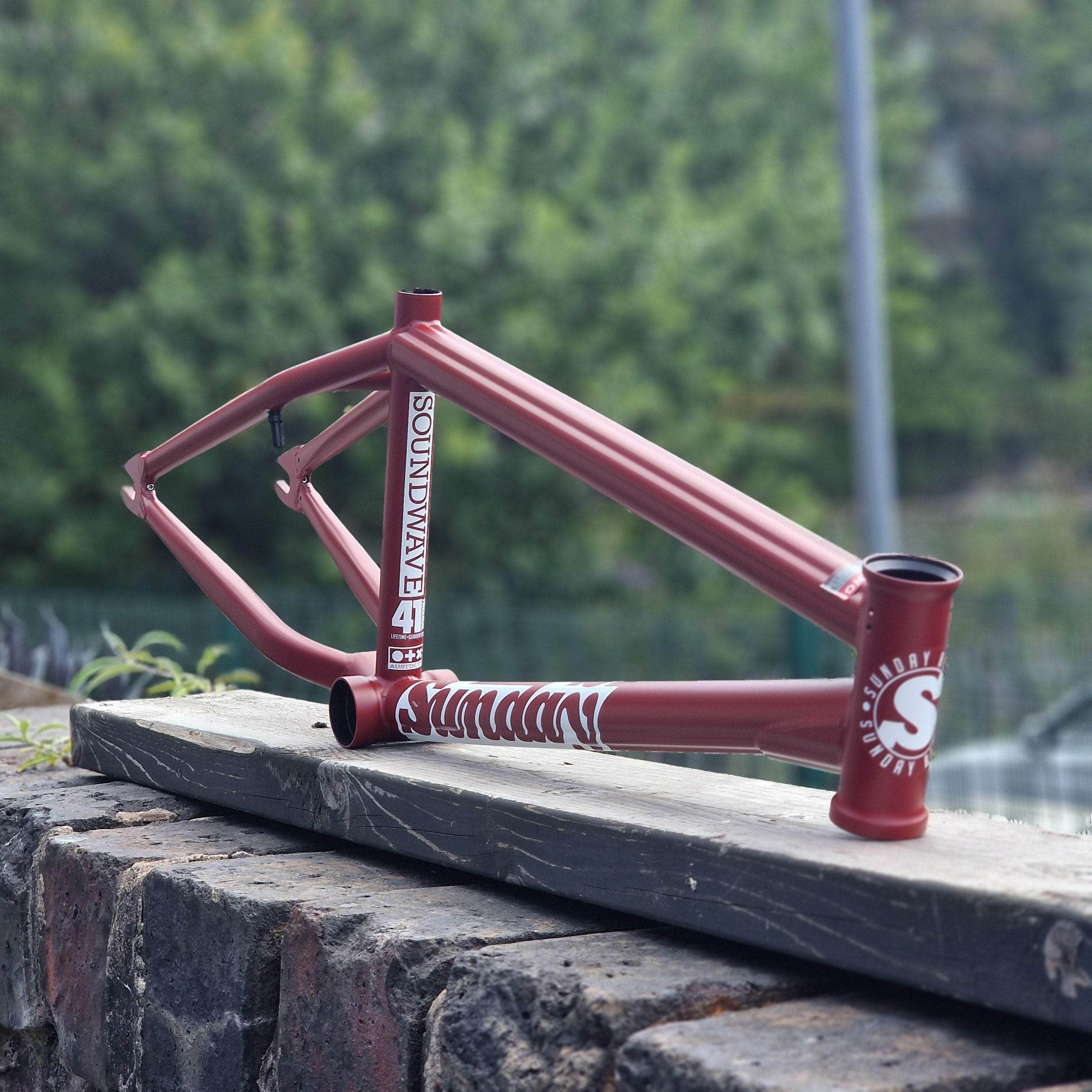 Sunday Soundwave v3 BMX Frame Matte Maroon | Alans BMX