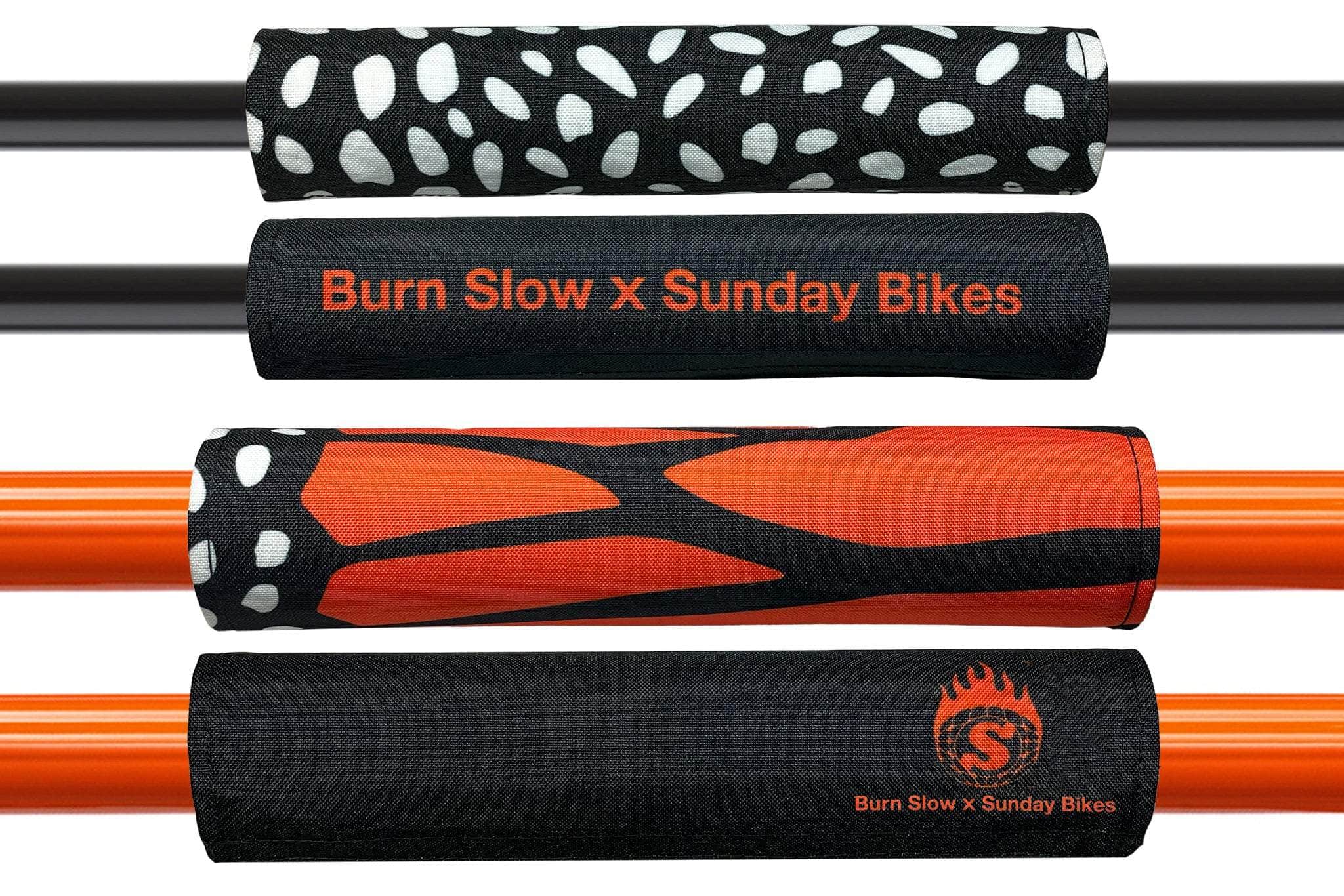 Sunday x Burn Slow BMX Pad Set Monarch / Branded | Alans BMX