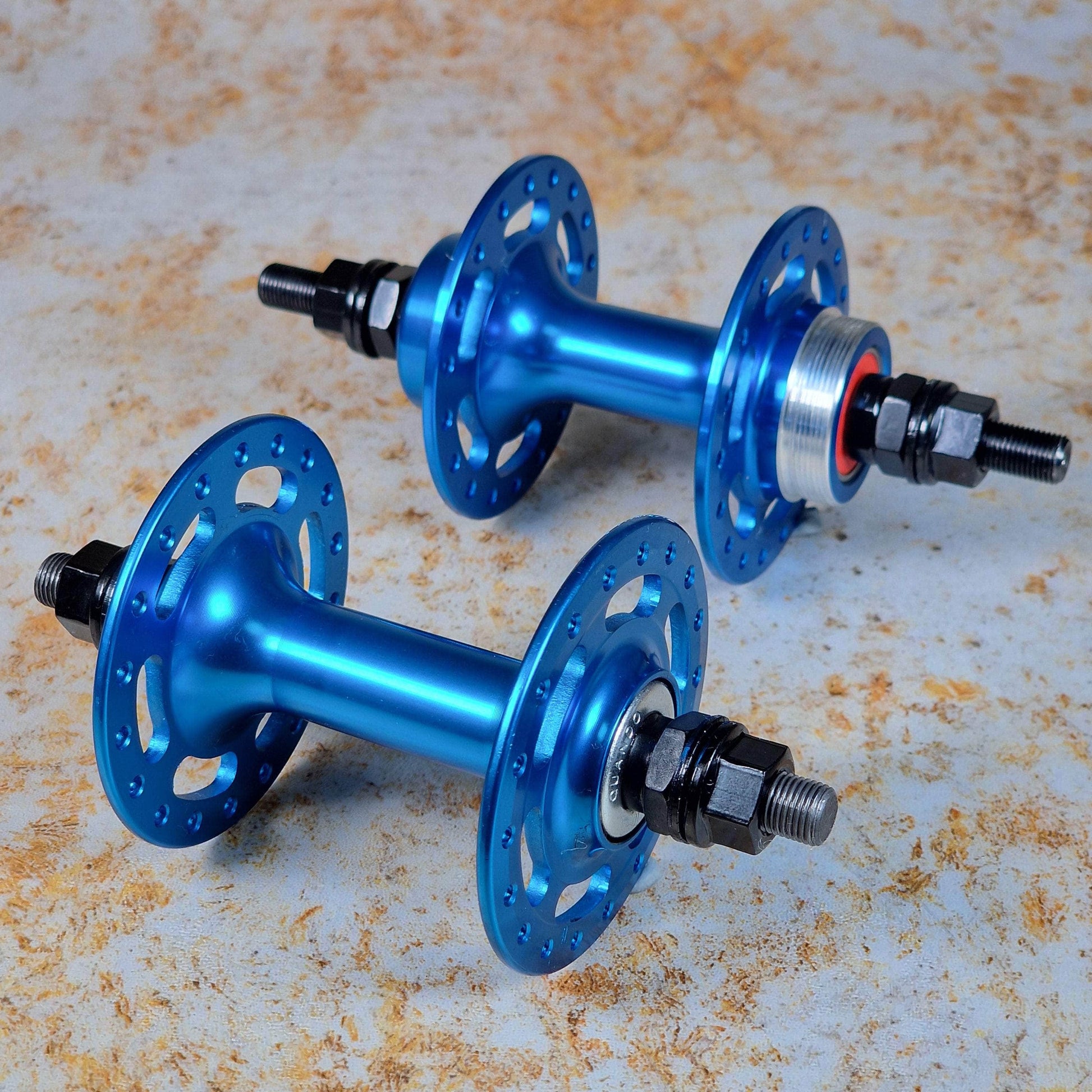 Alans BMX Old School BMX Blue Suntour Style - High Flange Old School BMX Hubs Pair