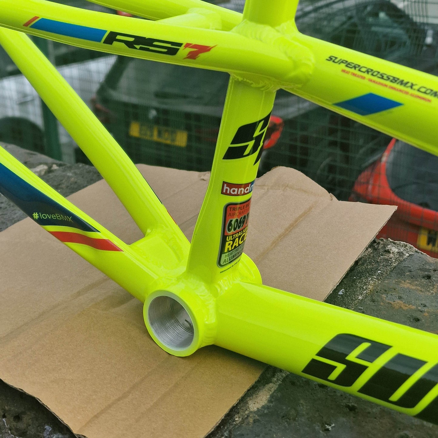 Supercross BMX BMX Racing Supercross BMX 2026 ENVY RS7 Race Frame Hi Vis Yellow