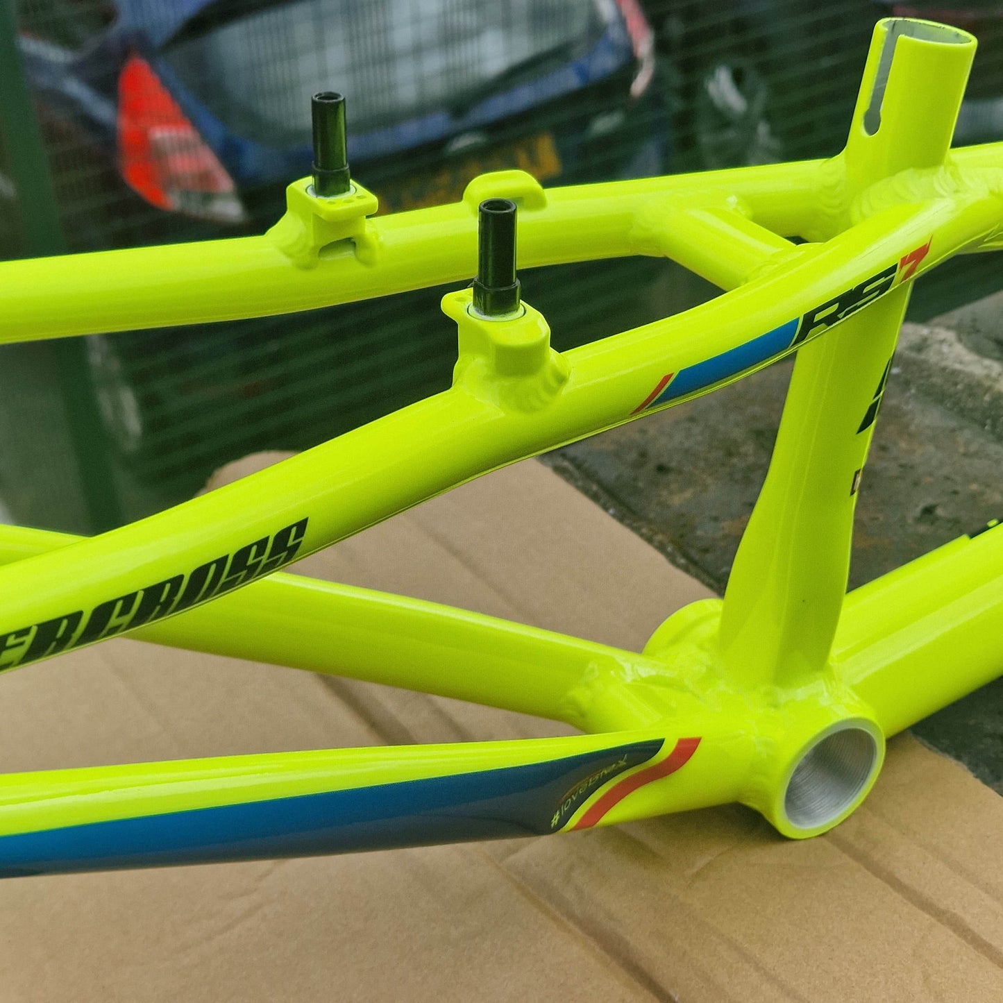 Supercross BMX BMX Racing Supercross BMX 2026 ENVY RS7 Race Frame Hi Vis Yellow