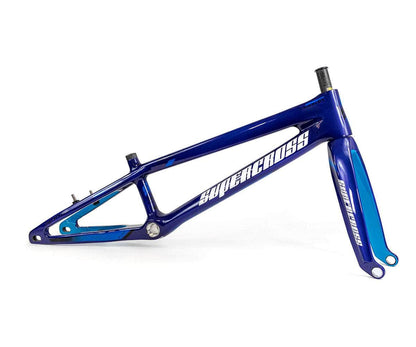 Supercross BMX BMX Racing Mini / Ultra Blue Metallic Supercross BMX | Vision F1 - Carbon Fiber Racing Chassis