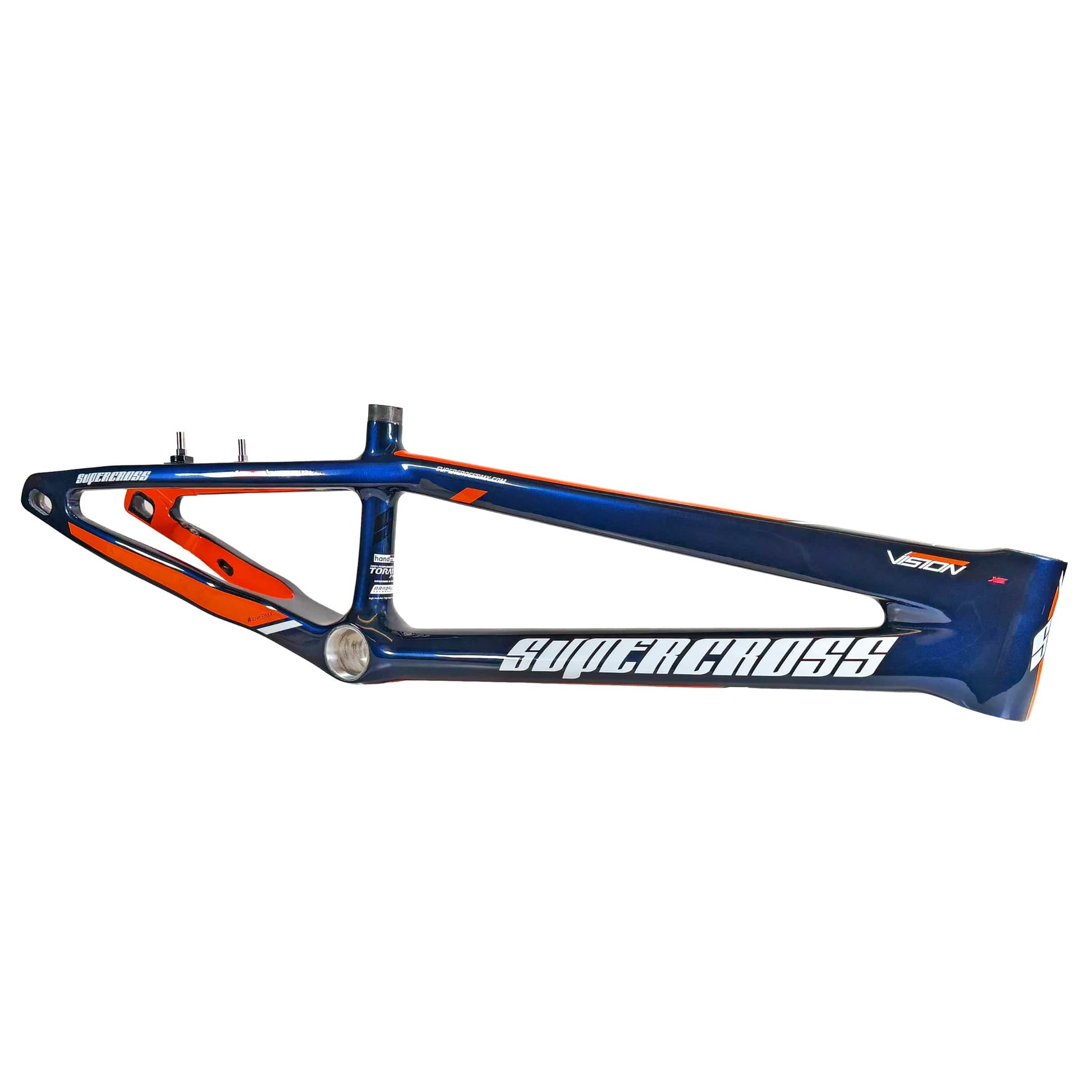Supercross BMX BMX Racing Supercross BMX Vision F1x Carbon Fibre Race Frame Metallic Blue
