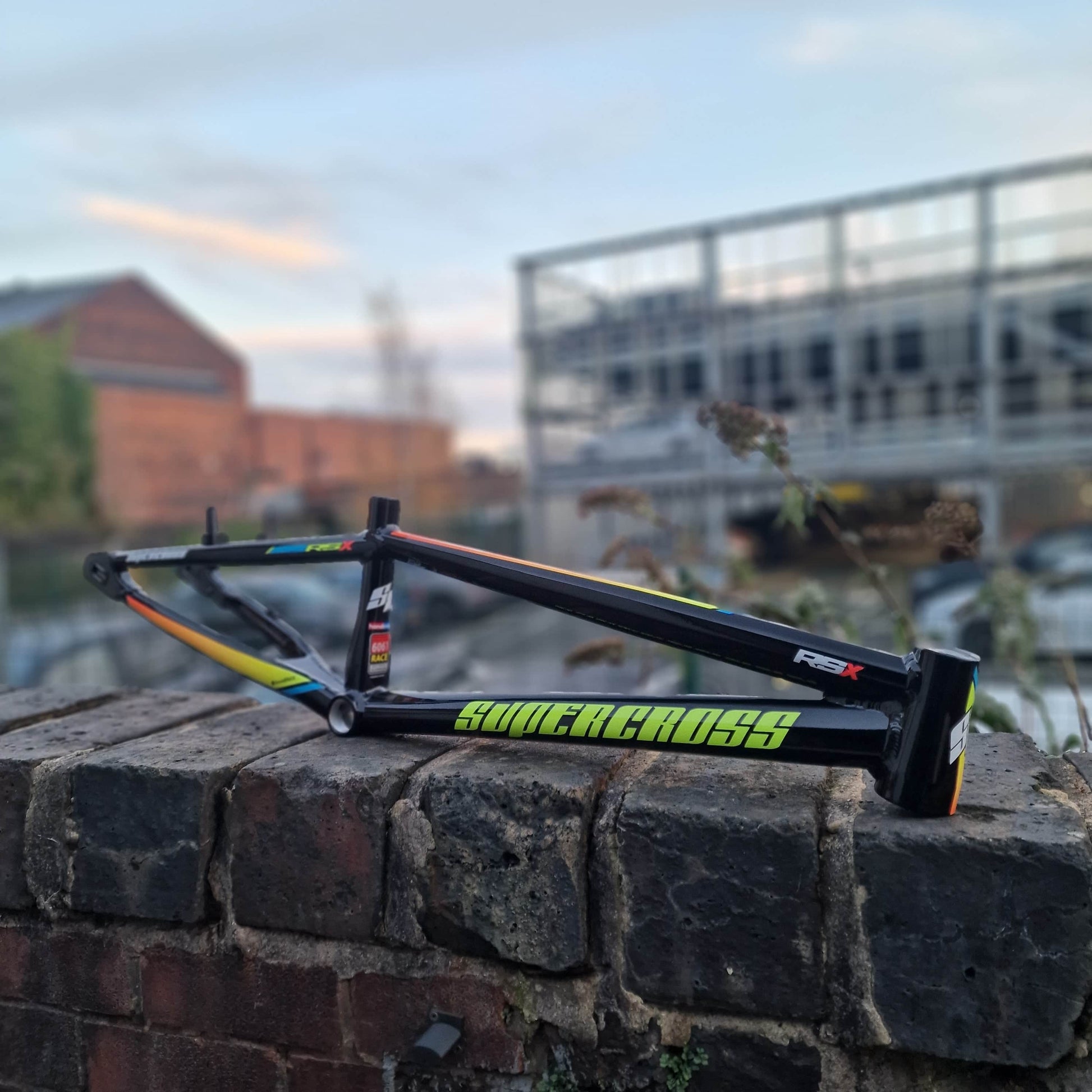 Supercross BMX BMX Racing Supercross BMX Vision RSX Aluminium Race Frame Black Chrome