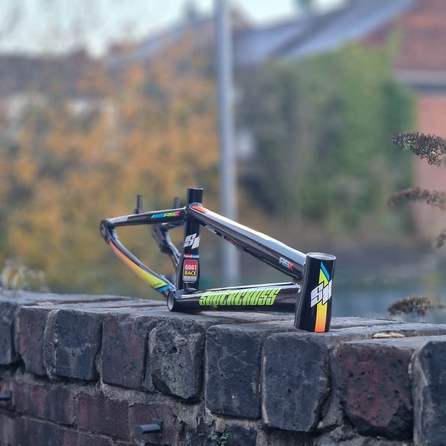 Supercross BMX BMX Racing Supercross BMX Vision RSX Aluminium Race Frame Black Chrome