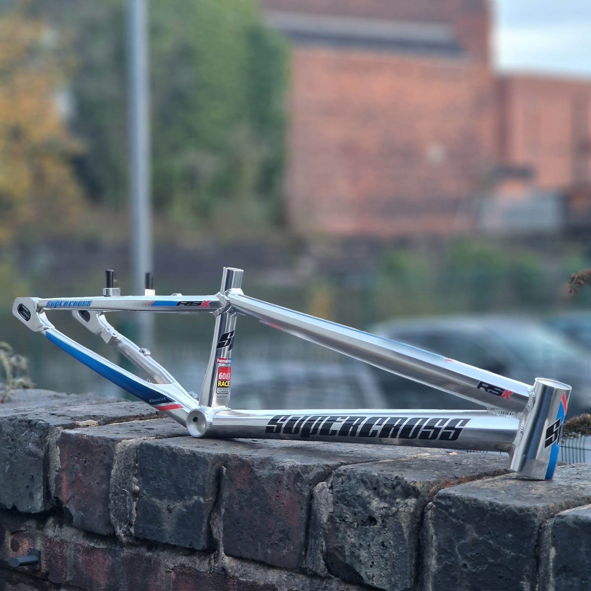 Supercross BMX BMX Racing Supercross BMX Vision RSX Aluminium Race Frame Mirror Polished