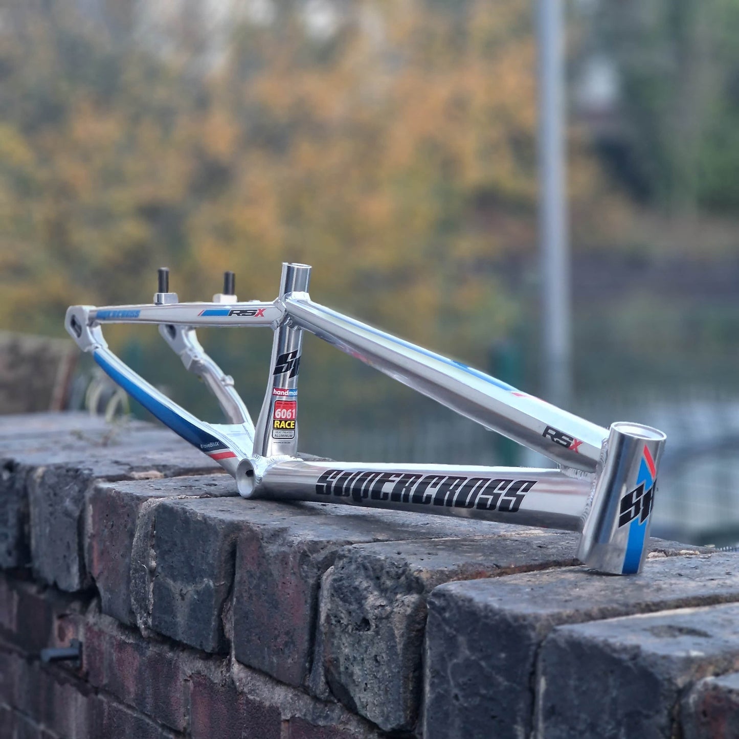 Supercross BMX BMX Racing Supercross BMX Vision RSX Aluminium Race Frame Mirror Polished