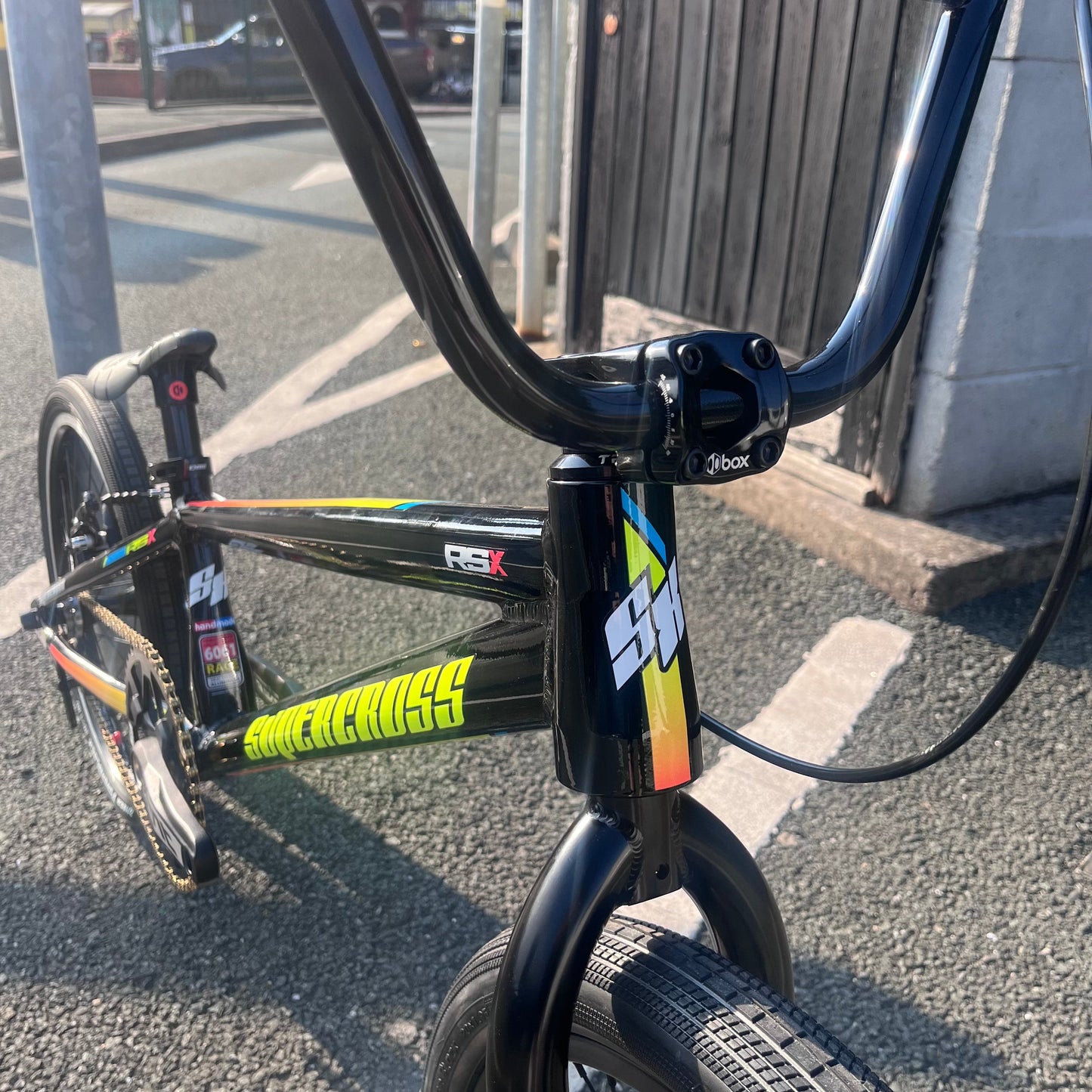 Supercross BMX Vision RSX Custom Bike Pro XXL Black Chrome Alans BMX