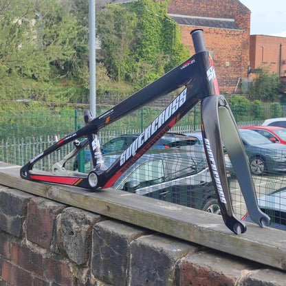 Supercross BMX BMX Racing Clear Black / Expert Supercross Vision F1 Carbon Fibre Frame Kit In Stock Special Offer