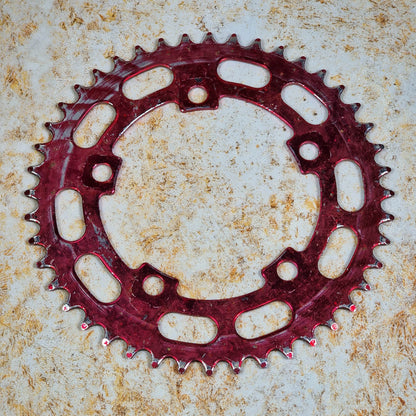 Unbranded Old School BMX Survivor Stainless 5 Arm Chainring Red Used