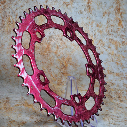 Unbranded Old School BMX Survivor Stainless 5 Arm Chainring Red Used