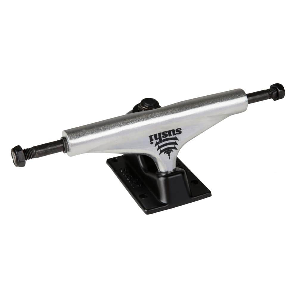 Sushi Skateboards Silver/Black Sushi 5.25" Skateboard Trucks Pair