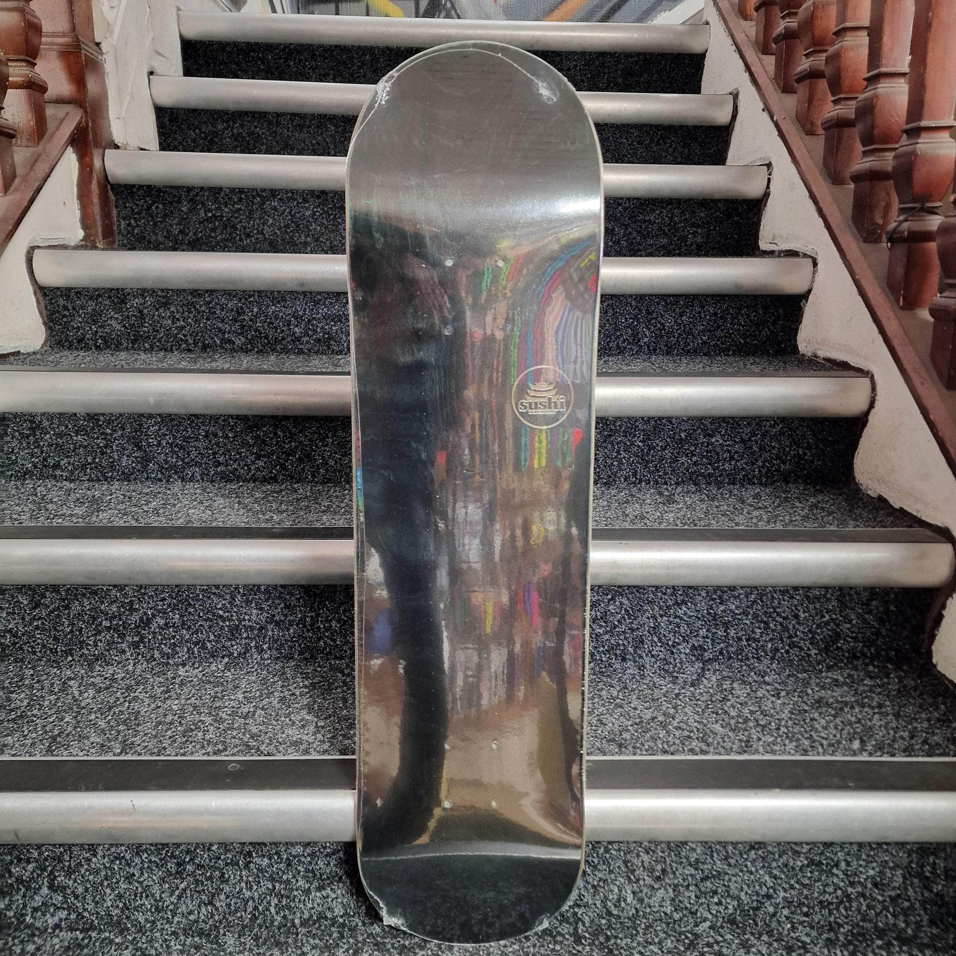 Sushi Skateboards 8.0 Sushi Pagoda Stamp Black 8" Skateboard Deck