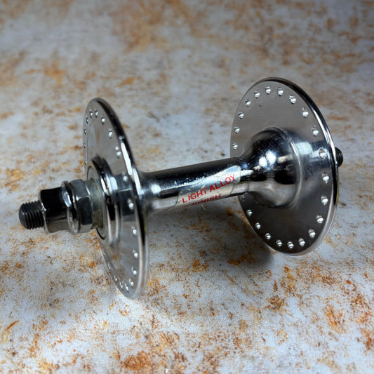 Suzue Old School BMX Suzue Large Flange 48H Loose Ball Hubs Pair NOS Chrome