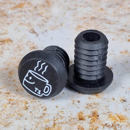 T1 BMX Parts Black T1 Terrible One Coffee Cup Bar Ends Black