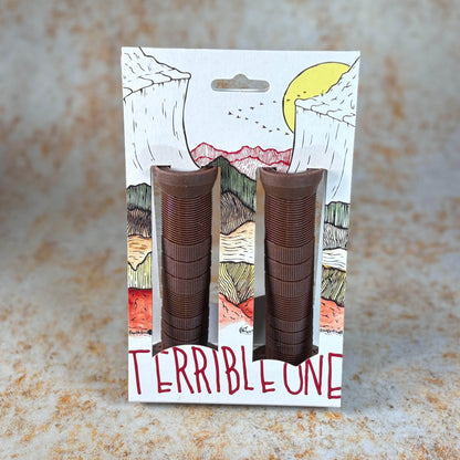 T1 BMX Parts Dark Roast Brown T1 Terrible One Joe Rich Grips