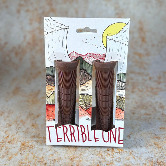 T1 BMX Parts Dark Roast Brown T1 Terrible One Joe Rich Grips