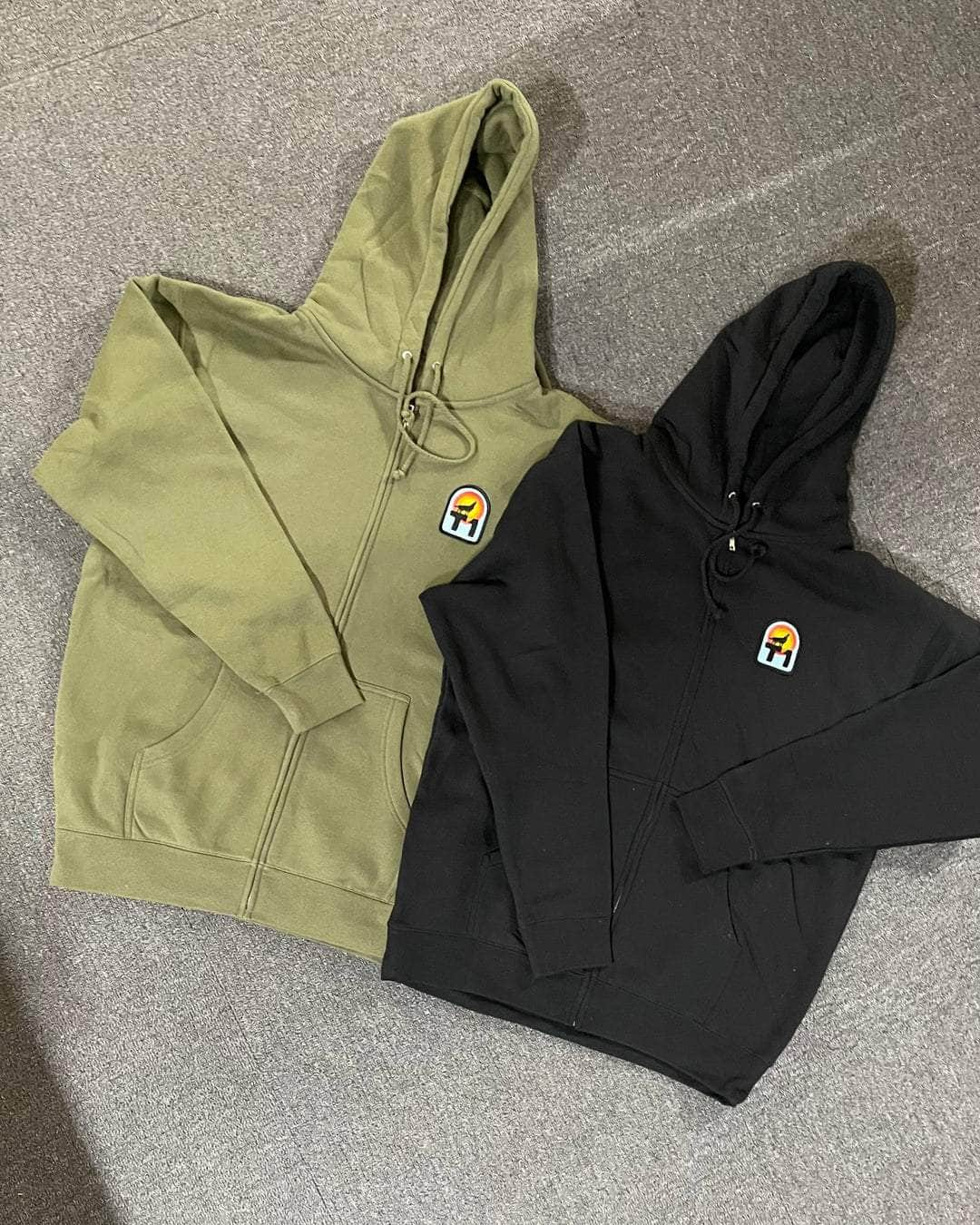 T1 Clothing & Shoes T1 Terrible One Wolf Zip Hoody Olive